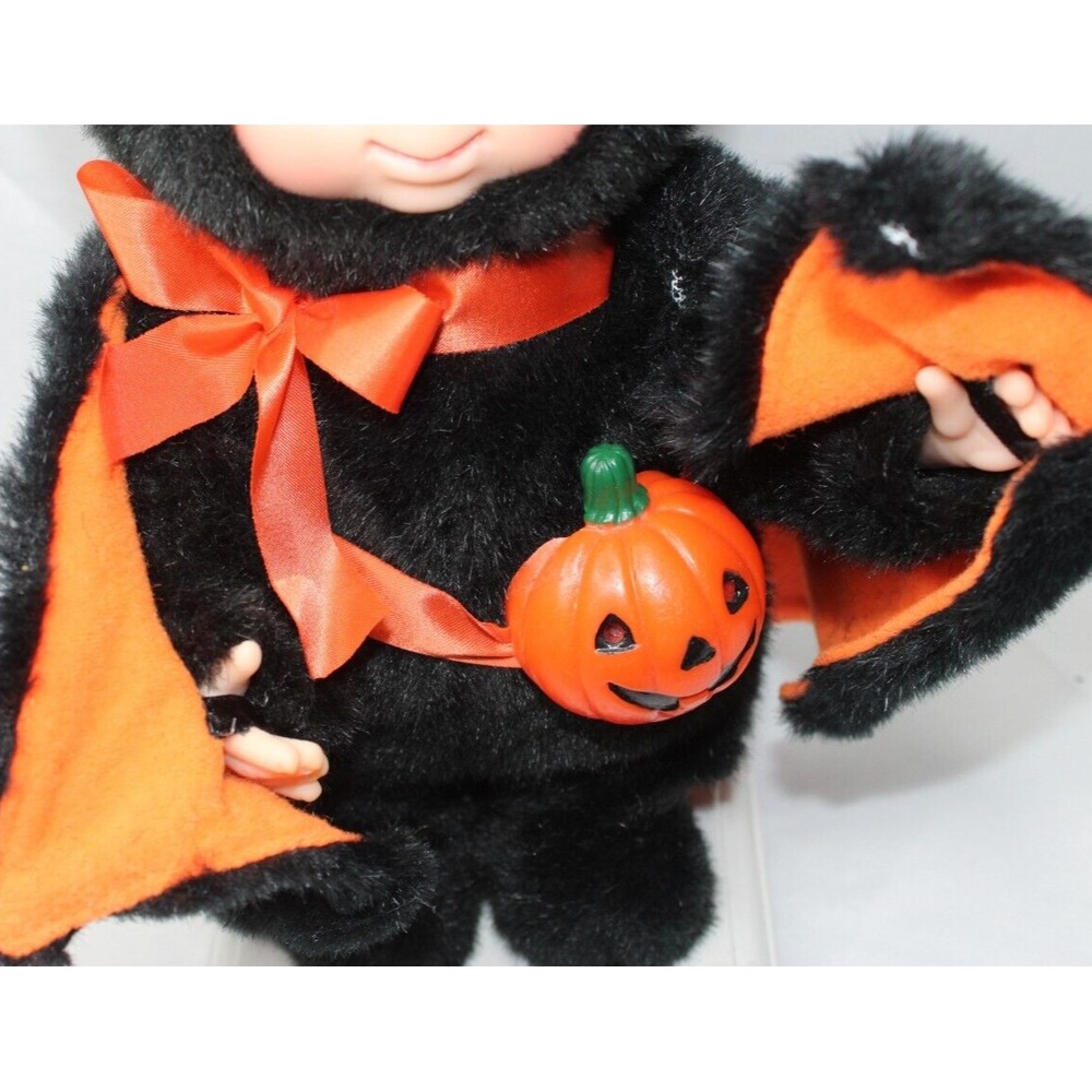 1994 Santa's Best 13" Animated Halloween Kids Bat Girl, Decor ONLY, please read. - Picture 6 of 16